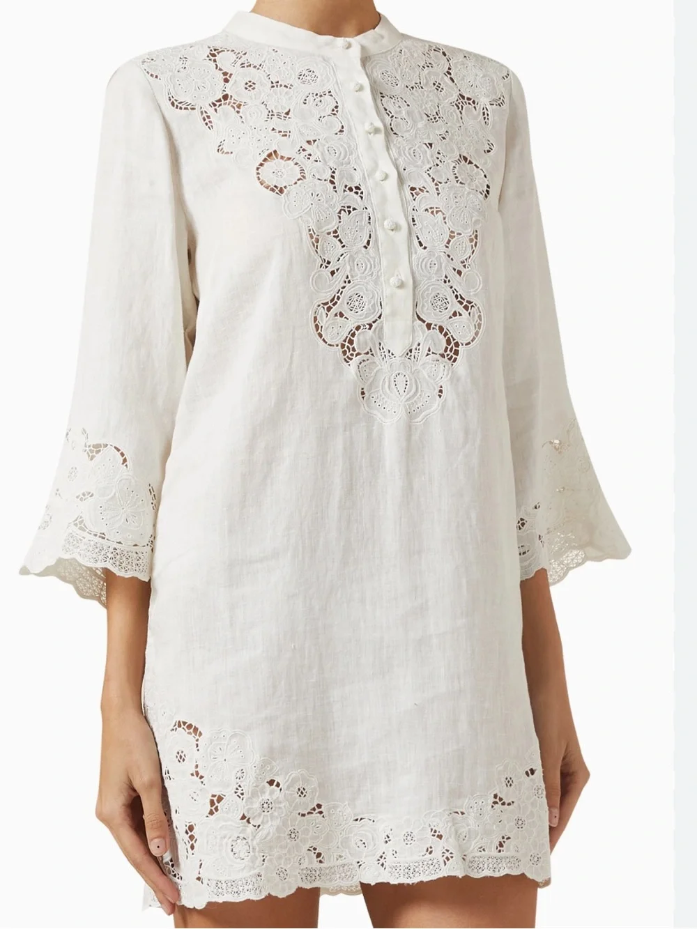 Doen Rochelle Dress XS White Mini Dress - Picture 6 of 7